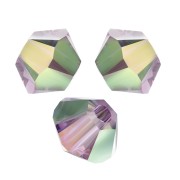 Swarovski crystal spinning tops 5328 3 mm Iris AB 2X x50