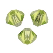 Swarovski crystal spinning tops 5328 3 mm - Citrus Green x50