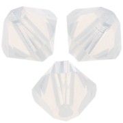Biconi Swarovski 5328 mm. 4 White Opal x50