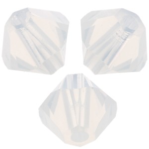 Swarovski crystal spinning tops 5328 4 mm White Opal x50