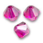 Swarovski crystal spinning tops 5328 4 mm Fucsia x50