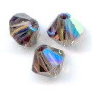 Biconi Swarovski 5328 mm. 4 Smoky Quartz AB x50