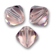 Biconi Swarovski 5328 mm. 4 Vintage Rose x50