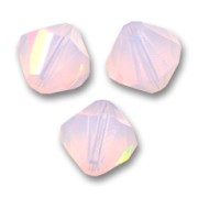 Biconi Swarovski 5328 mm. 4 Rose Water Opal x50