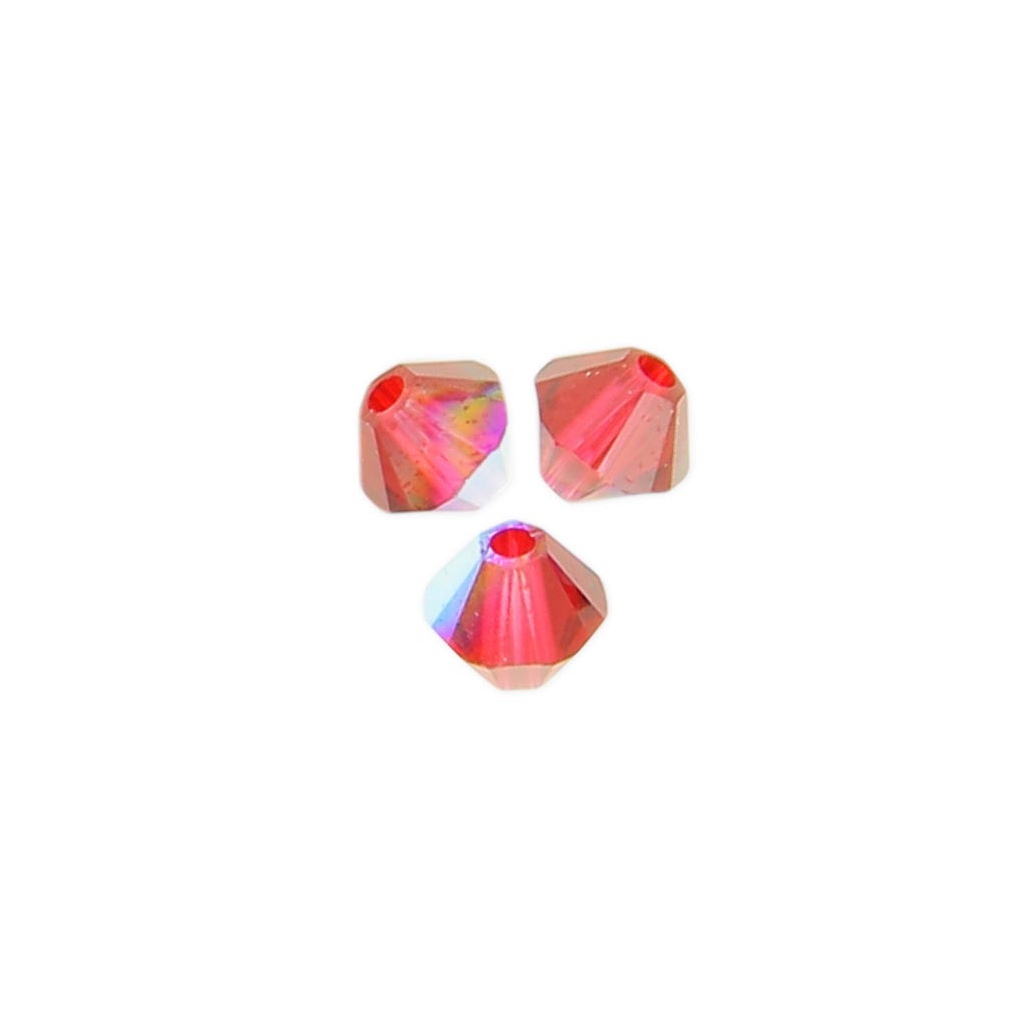 Swarovski crystal spinning tops 5328 4 mm Light Siam Shimmer x50 ...