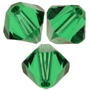Biconi Swarovski 5328 4 mm  Majestic Green x50