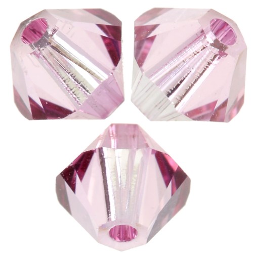 Biconi Swarovski 5328 4 mm - Dark Rose x50