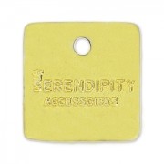 Ciondolo personalizzato quadrato 10 mm dorato x1000