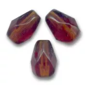 Perla a forma di pera sfaccettate 7x5 mm - Topazio affumicato  x25