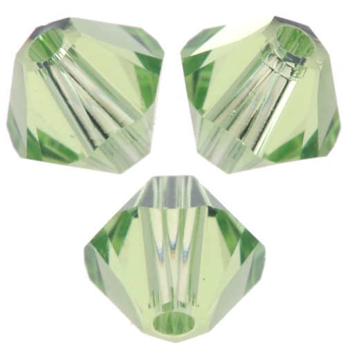 Swarovski crystal spinning tops 5328 8 mm Peridot x6