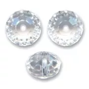 Perla rotonda appiattita PureCrystal 5040 8 mm - Crystal x1