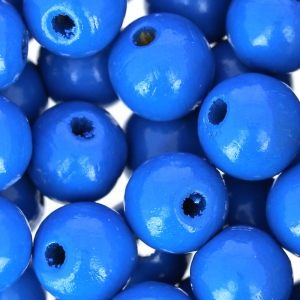 Tonde in legno mm. 10 Blu duro x50