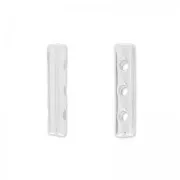Separatore 3 file 17.5x3.5 mm argentato x1