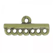 Terminali 7 file da stringere 26.5x12 mm bronzo x1