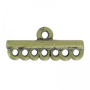 Terminali 7 file da stringere 26.5x12 mm bronzo x1