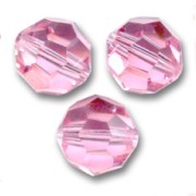 Swarovski 5000 3 mm Light Rose perline rotonde x20
