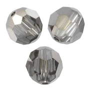 Perline rotonde Swarovski 5000 3 mm Crystal Silver Night x20