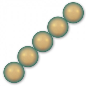 Perle perlate Swarovski 5810 6 mm Perla verde iridescente x10