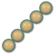 Perline Swarovski 5810 mm. 10 Iridescent Green Pearl x5