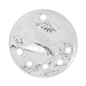 Zecchino sgualcito separatore mm. 15 argentato x1