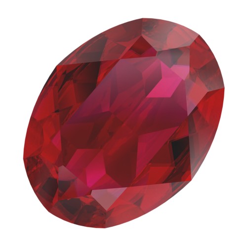 Cabochon Swarovski 4120 8x6 mm - Scarlet Ignite x1