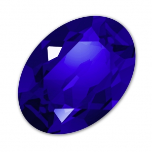 Cabochon Swarovski 4120 14x10 mm Majestic Blue x1