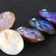 Cabochon Swarovski 4120 ovale mm. 14x10 Crystal Ochre DeLite x1