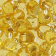 Mini-gocce Miyuki mm. 3.4 DP003 - Gold Transparent Silver Lined x8g|raw }}