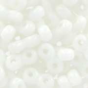 Infinity Beads 4x8 mm Opaque White x10g|raw }}