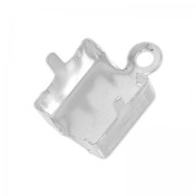 Terminale per catena strass 8 mm rodiato x 1