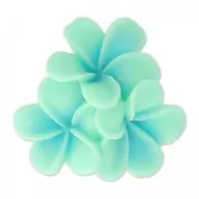 Cabochon in resina fiore mm. 22 Menta x1