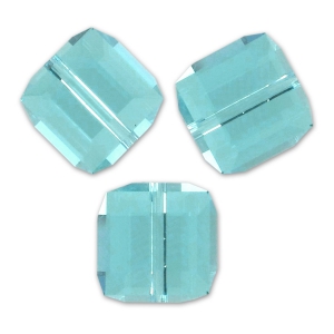 Swarovski 5601 4 mm Light Turquoise cubi x8