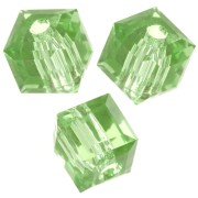 Swarovski 5601 Cubi da 4 mm - Peridoto ricreato x8