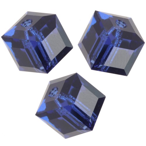 Swarovski 5601 8 mm Cubi - Zaffiro scuro ricreato x1
