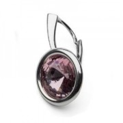 Castone pendente 1122 10 mm in Argento 925 Dorato con oro fino x1