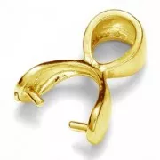 Fermaciondolo mm. 18 in Argento 925 Dorato con oro fino x1