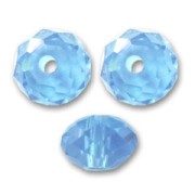Sfere piatte Swarovski 5040 mm. 4 Aquamarine x20