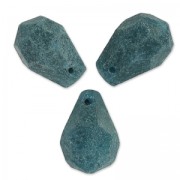 Perline Gocce sfaccettate di giada dipinta 12x8 mm Dark Green x4|raw }}