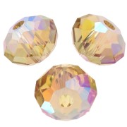 Sfere piatte Swarovski 5040 mm. 4 Light Colorado Topaz Shimmer 2X x20