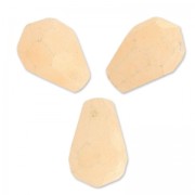 Perline Gocce sfaccettate di giada dipinta 12x8 mm Light Peach x4|raw }}