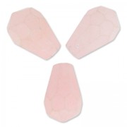 Perline Gocce sfaccettate di giada dipinta 12x8 mm Light Rose x4|raw }}