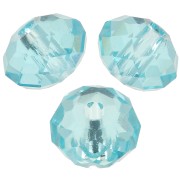 Perle tonde piatte Swarovski 5040 mm. 4 - Light turquoise x20