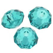 Perle tonde piatte Swarovski 5040 mm. 4 - Bleu zircon x20