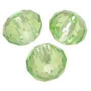 Perline tonde appiattite Swarovski 5040 4 mm - Reinvented Peridot x20