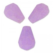 Perline Gocce sfaccettate di giada dipinta 12x8 mm Viola x4