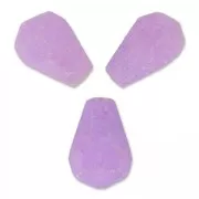 Perline Gocce sfaccettate di giada dipinta 12x8 mm Viola x4