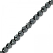 Perline Ematite sfaccettate 3 mm x25|raw }}