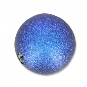 Perla semiperforata Swarovski 5818 8 mm Iridescent Dark Blue Pearl