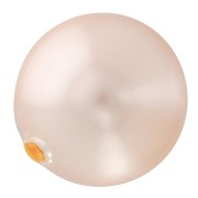 Perlina Swarovski mezza forata 5818 mm. 8 Peach Pearl x1|raw }}