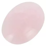 Cabochon ovale mm. 25x18 Quartzo Rosa